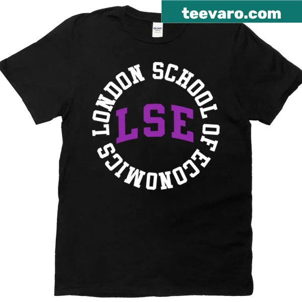 Vintage oversized LSE T-shirt featuring classic typography