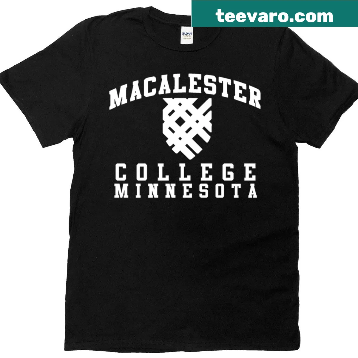 Vintage Macalester College Minnesota T-shirt with emblem — on a men's t-shirt