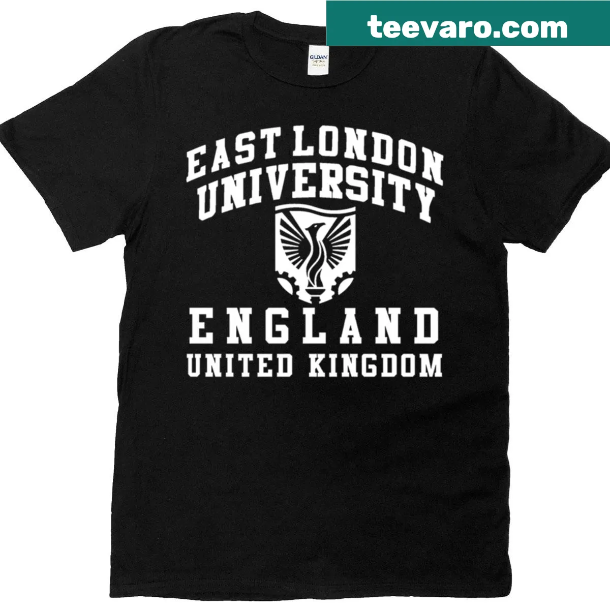 Vintage University of East London UEL T-shirt with classic design — on a men's t-shirt
