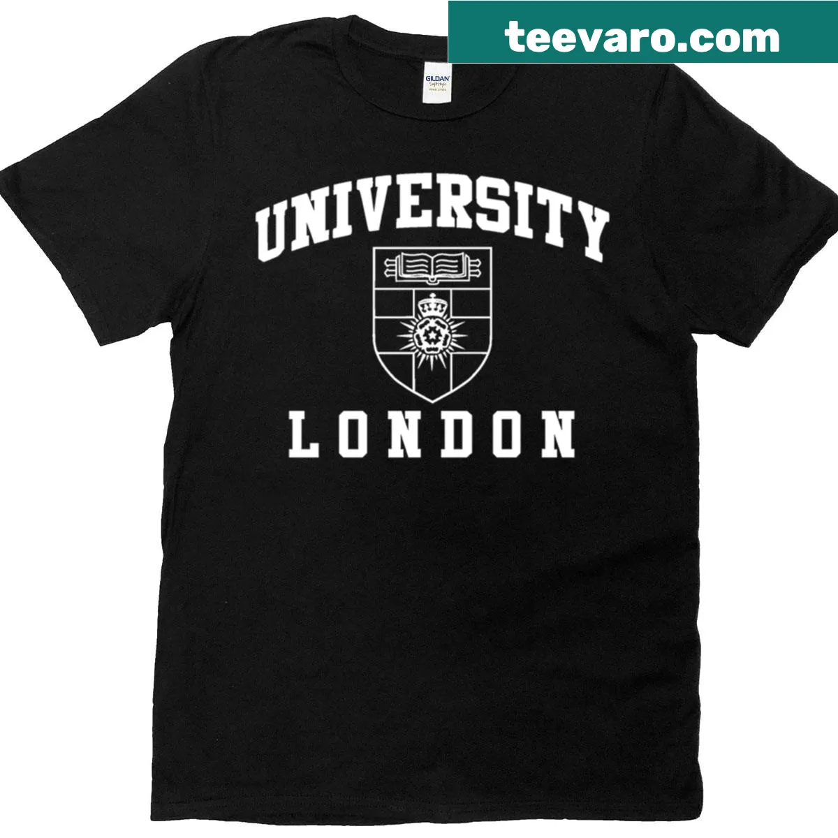 Vintage University of London England T-shirt with classic design — on a men's t-shirt