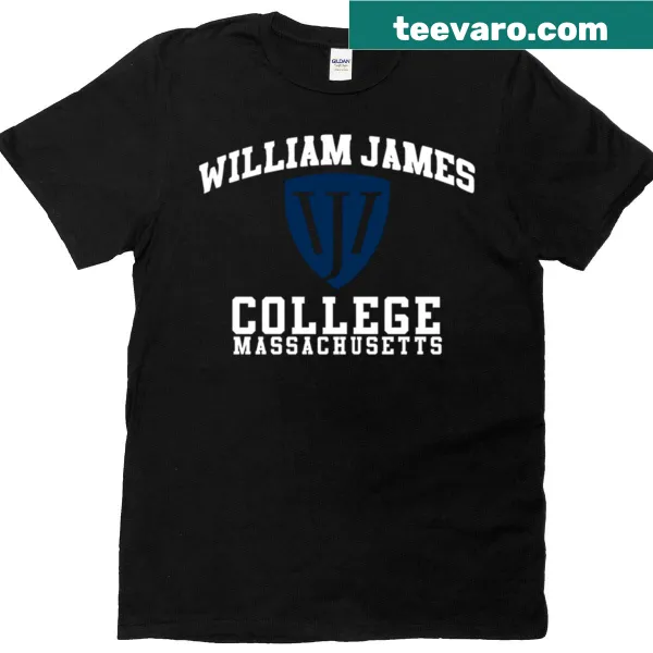 Vintage William James College t-shirt with logo design