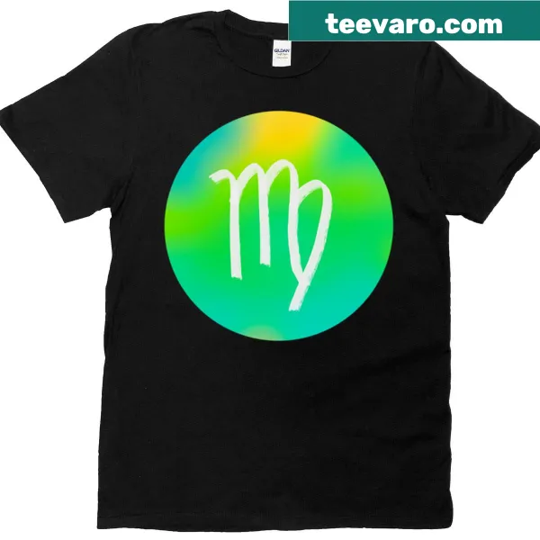 Zodiac icon T-shirt featuring the Virgo symbol