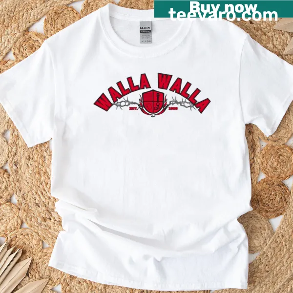 Walla Walla Prison University T-shirt with a vintage-style emblem