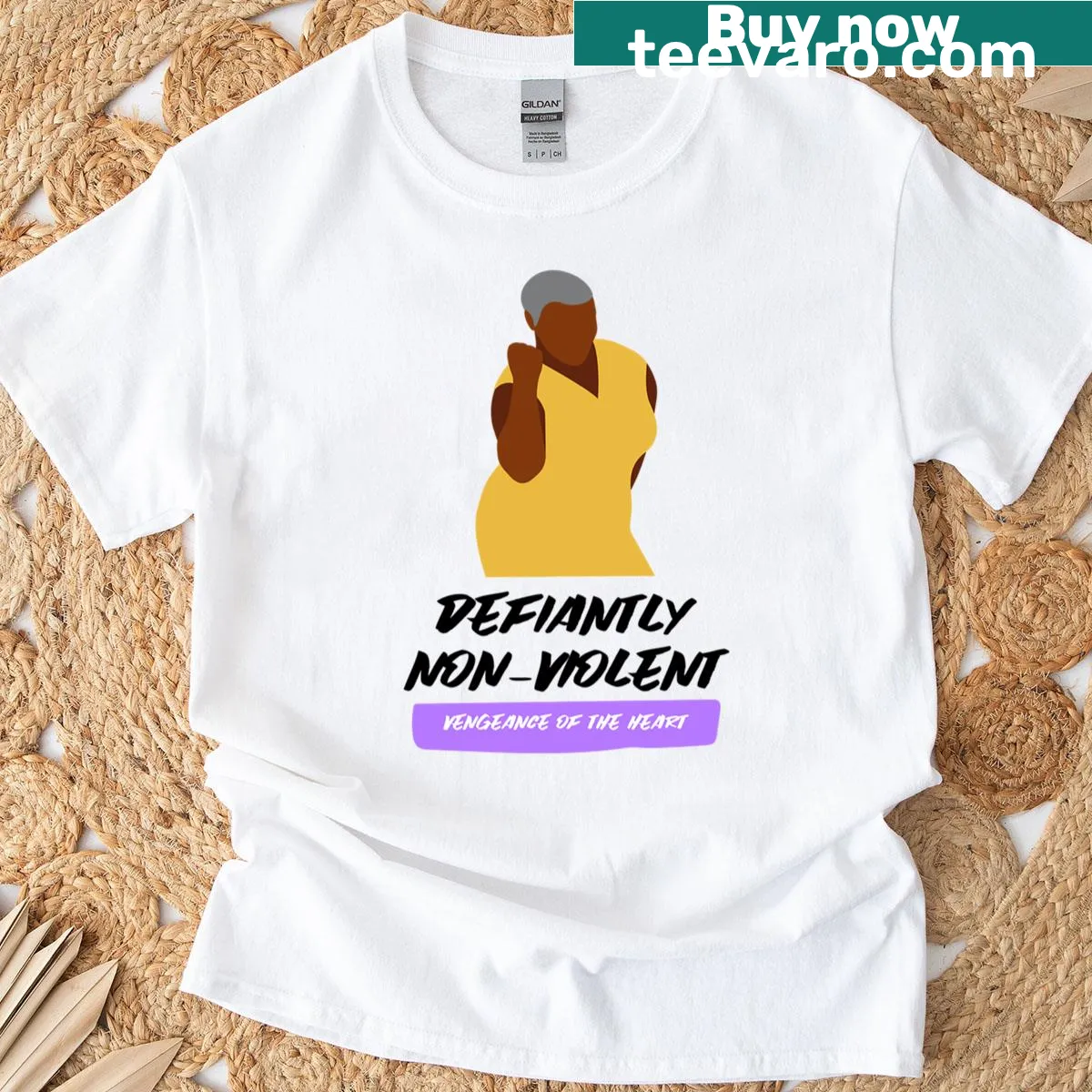 Women's Rights 29 T-shirt featuring bold message — on a men's t-shirt
