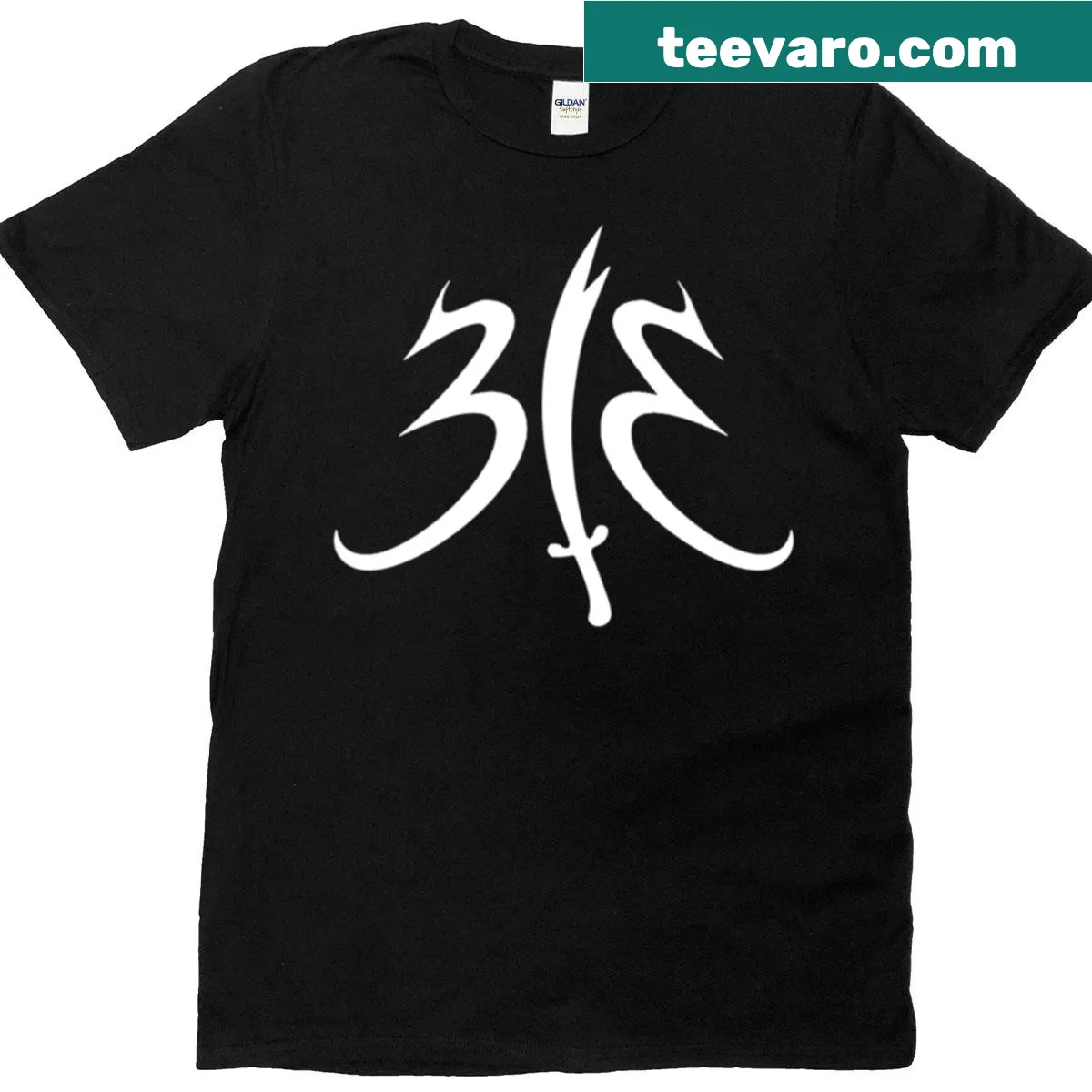 Silhouette t-shirt featuring the iconic Zulfiqar sword — on a men's t-shirt