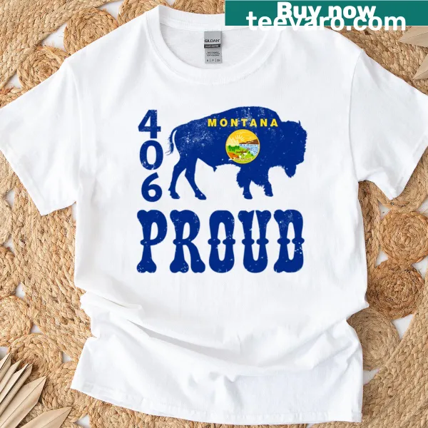 406 Is My Home text graphic on a casual t-shirt