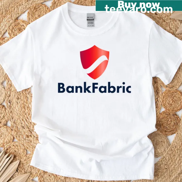 Minimalist t-shirt with Bankfabric logo and text