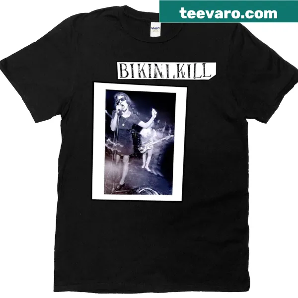 Retro Bikini Kill T-shirt celebrating punk music history