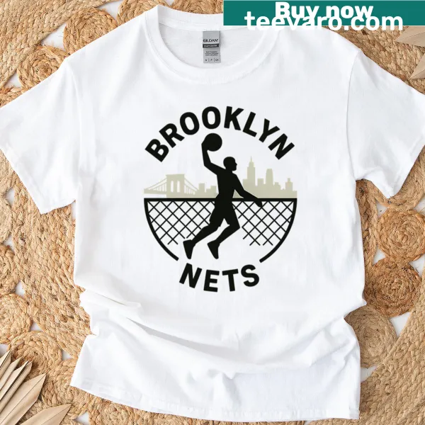 Vintage Brooklyn Nets mascot streetball logo T-shirt