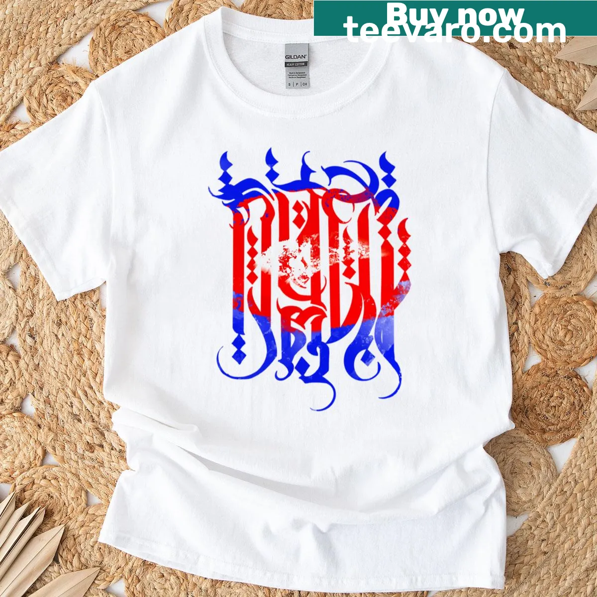 Illustrated design representing the beauty of Cambodia — on a men's t-shirt