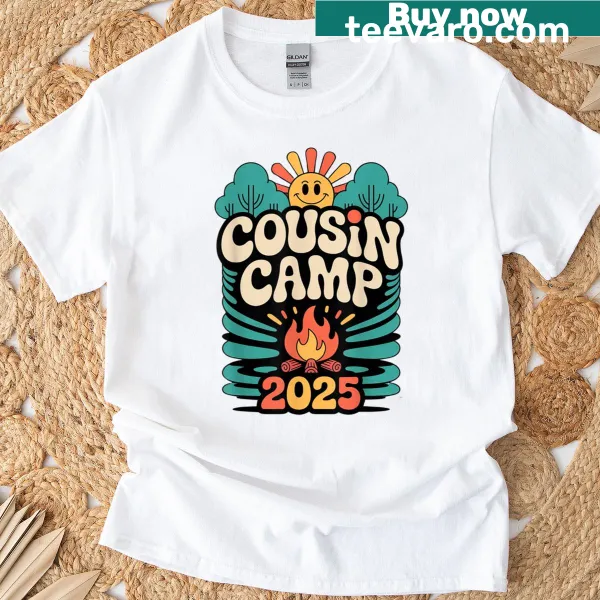 Matching family t-shirt design for Cousin Camp 2025
