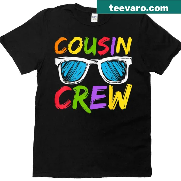 Cousin Crew matching t-shirt for kids with fun graphic