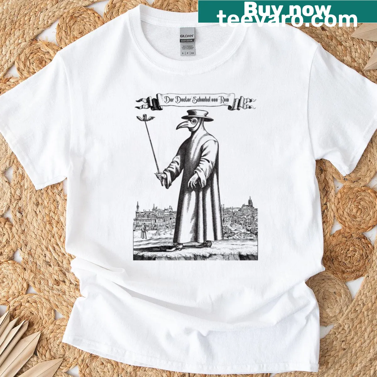 Humorous medical-themed T-shirt — on a men's t-shirt