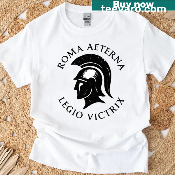 Illustration of iconic Roman landmarks on a black T-shirt.