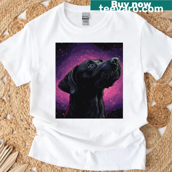 Illustration of a Black Lab Retriever for dog lovers
