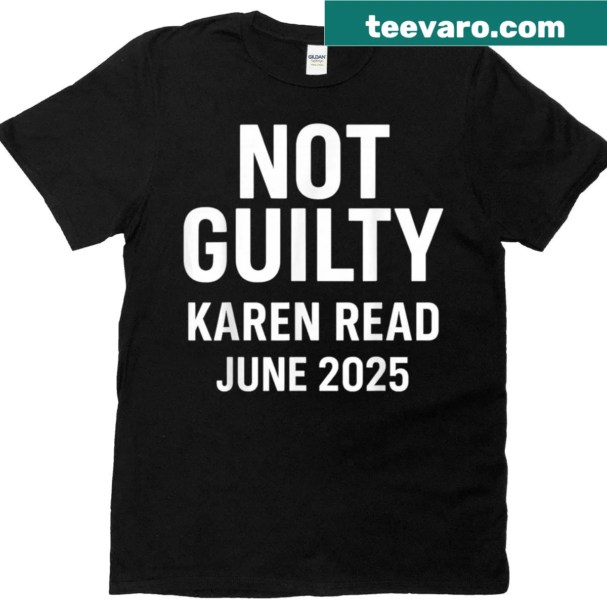 Edgy T-shirt featuring the phrase 'Free Karen Read' — on a men's t-shirt