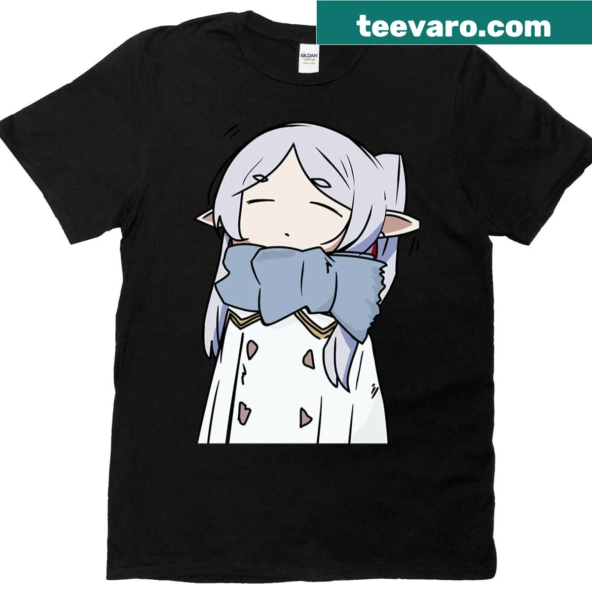 Illustration inspired by the Frieren anime — on a men's t-shirt