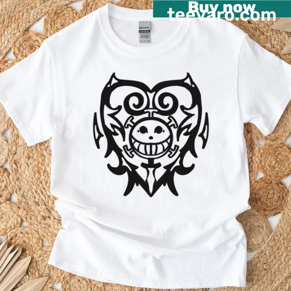 Anime-style T-shirt with heart pirate design