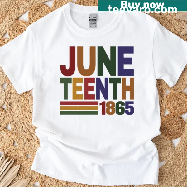 Juneteenth T-shirt featuring the year 1865 prominently