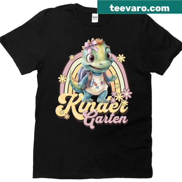 Playful kids' Kindergarten t-shirt with engaging graphics and text