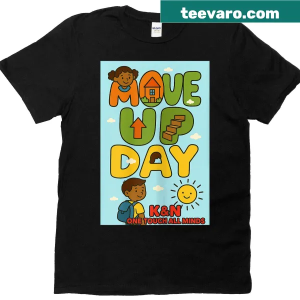 T-shirt celebrating move-up day with a fun design