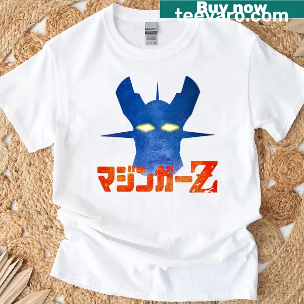 Mazinger Z head illustration on a t-shirt
