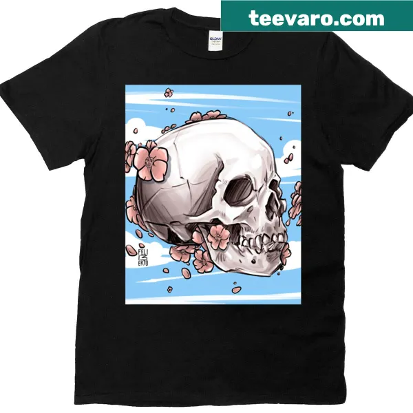 Memento Mori Vivere T-shirt with thoughtful text
