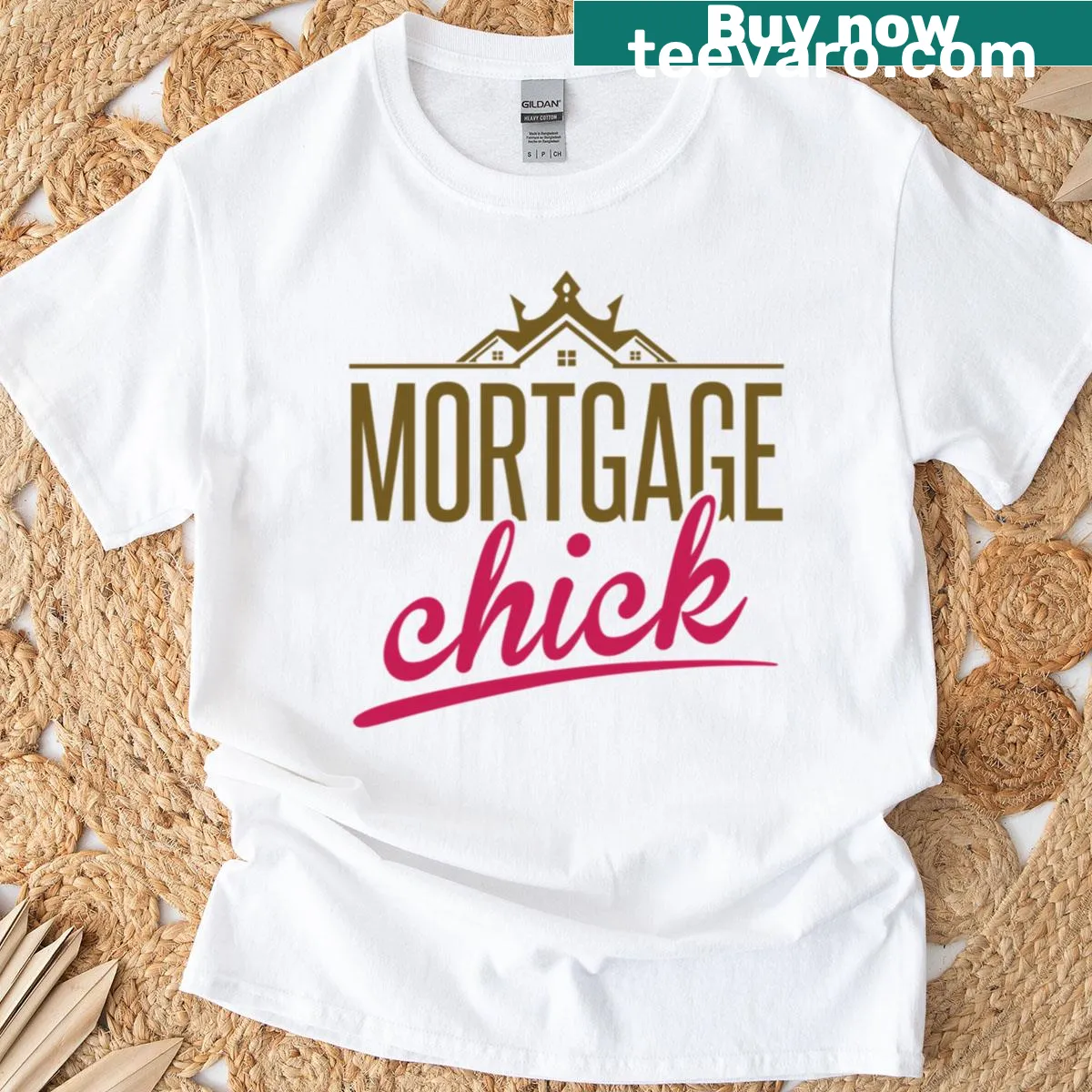 Bold typography celebrating women in finance on a t-shirt — on a men's t-shirt