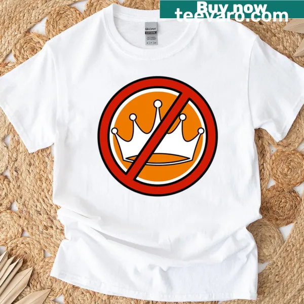 Edgy t-shirt featuring the bold phrase 'No Kings'