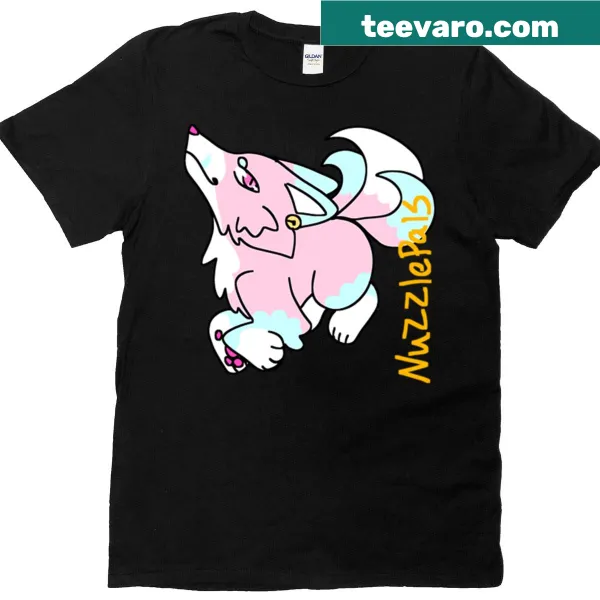 T-shirt featuring 'Nuzzlepals' friendship design