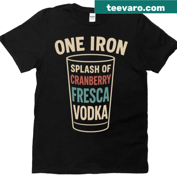 Minimalist One Iron T-shirt with a simple golf club graphic