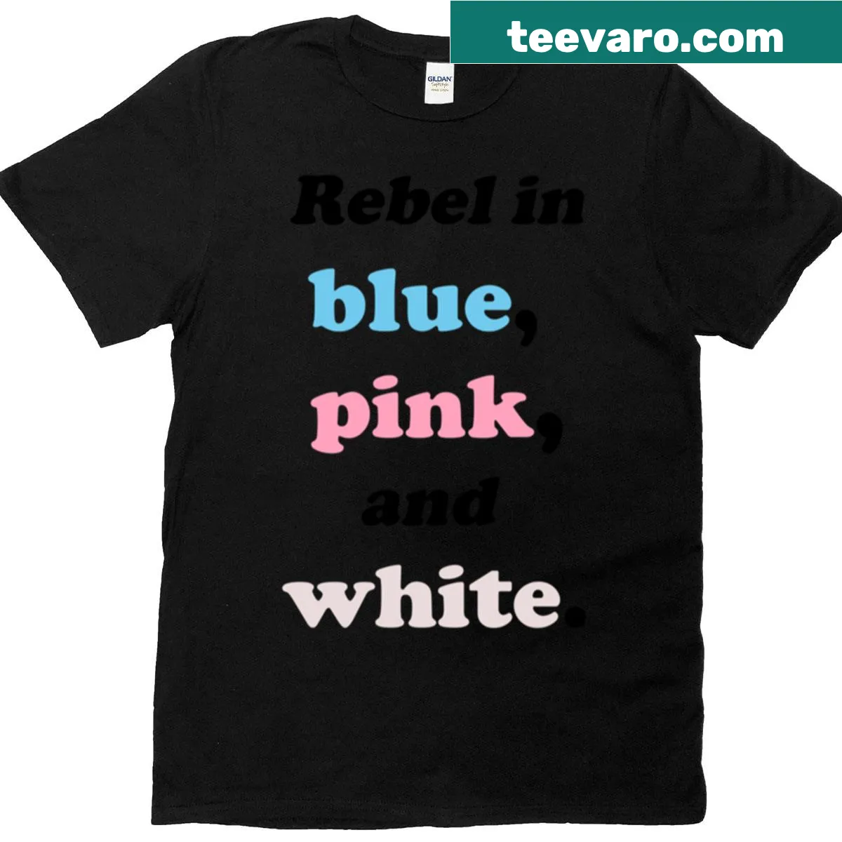 Bold typographic T-shirt with a rebellious message — on a men's t-shirt