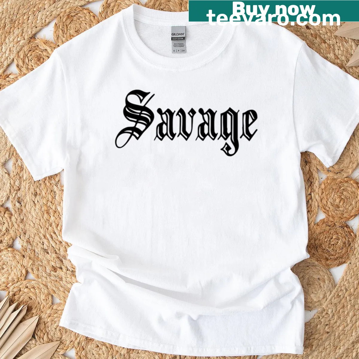 Urban aesthetic typography design t-shirt — on a men's t-shirt