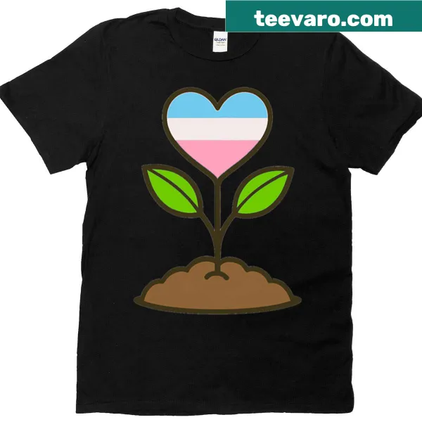 T-shirt with a design celebrating plant growth