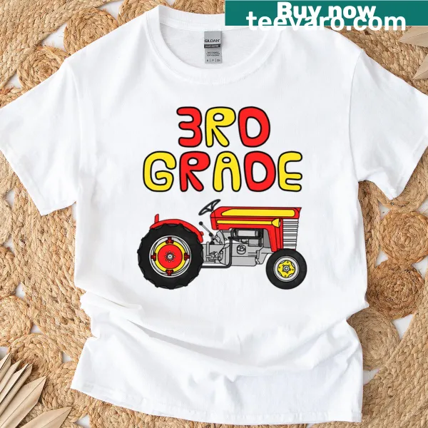 Cute tractor-themed t-shirt for elementary school teachers