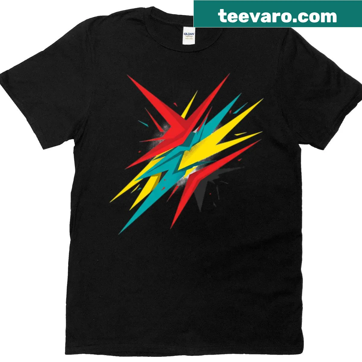 Retro 90s sports-inspired T-shirt — on a men's t-shirt