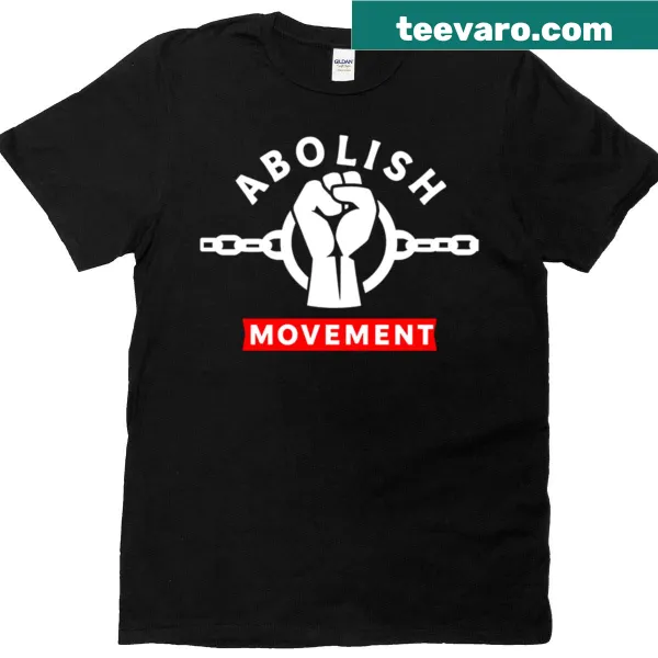 Bold Abolish Ice Movement design on a T-shirt