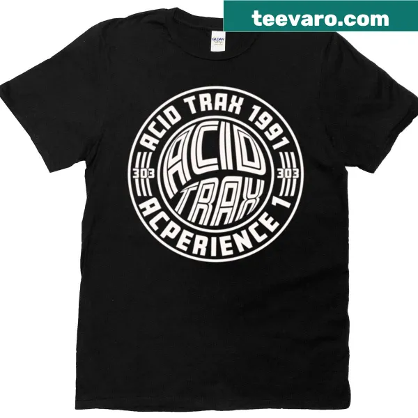 T-shirt featuring a retro graphic inspired by acid house music