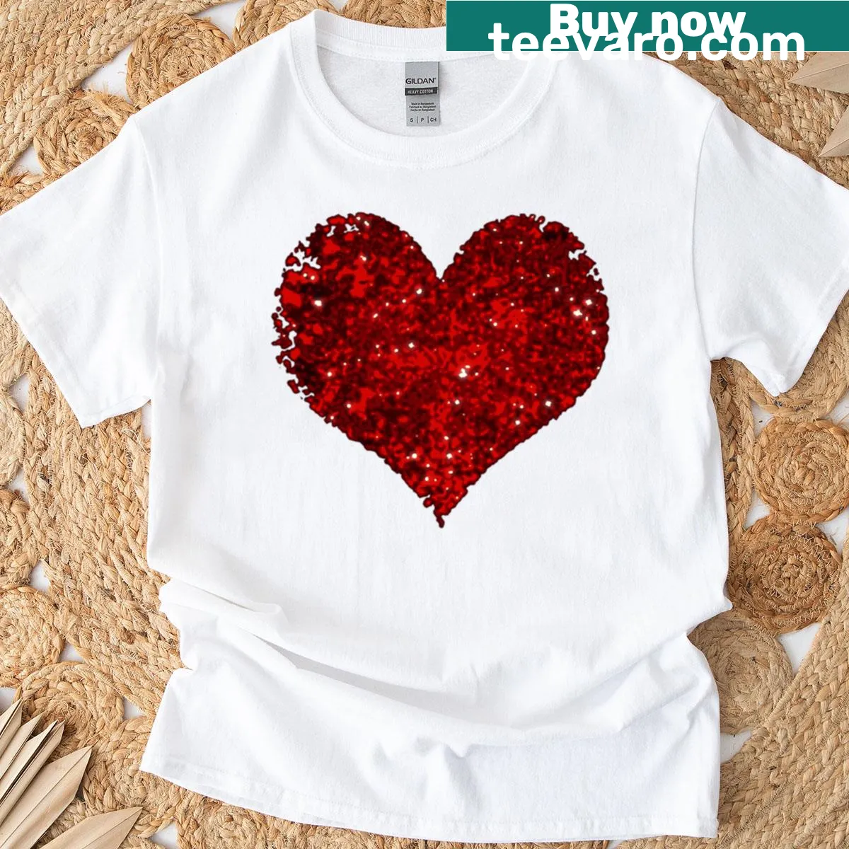 T-shirt with the phrase Adam and a heart design — on a men's t-shirt