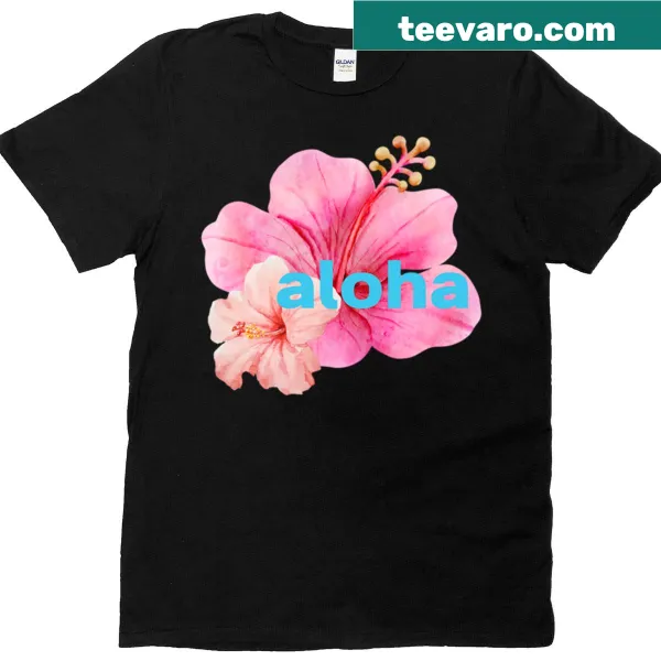 T-shirt featuring a hibiscus design for tropical lovers