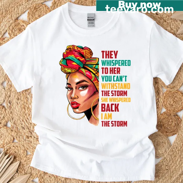 T-shirt with typographic design honoring Black History Month