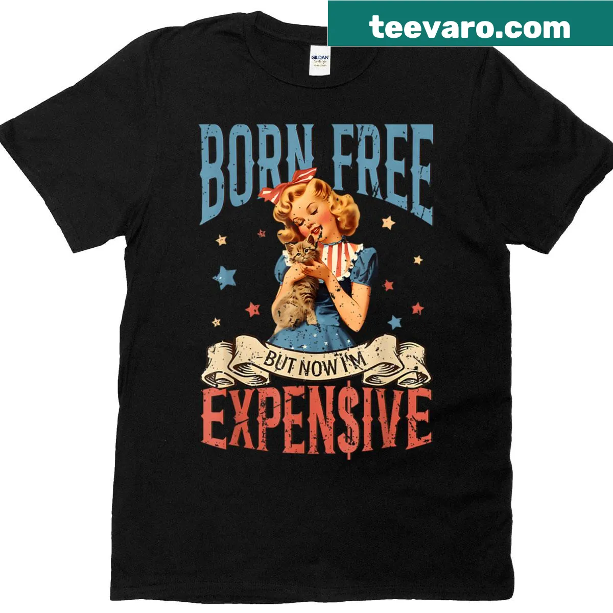 Playful Fourth of July T-shirt with humorous text — on a men's t-shirt