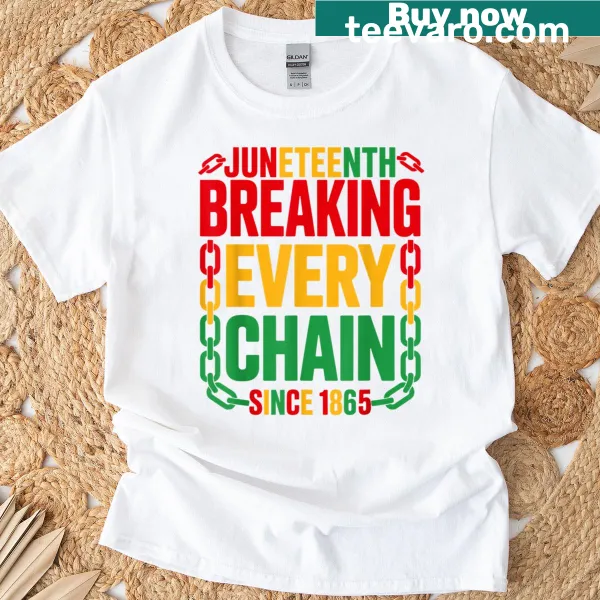 Juneteenth T-shirt commemorating freedom since 1865