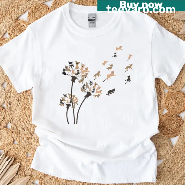 Chihuahua Mom T-shirt with dandelion and affectionate text