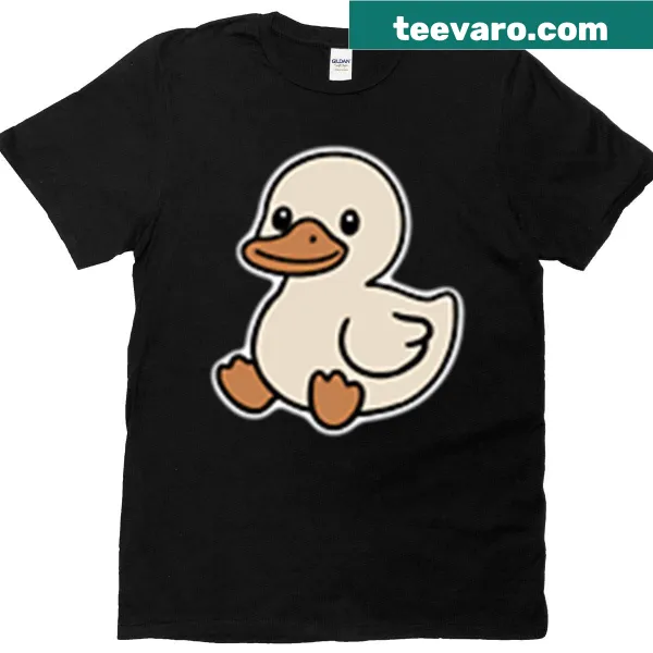 Playful cartoon duck graphic T-shirt