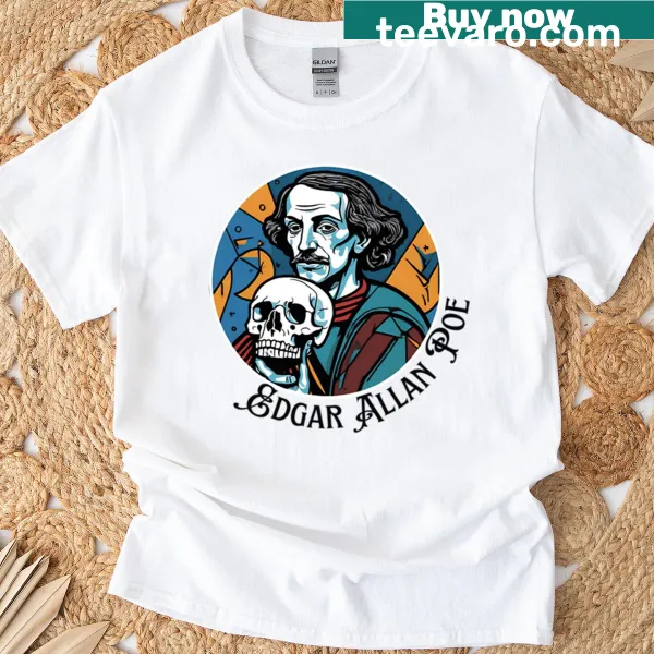 Typographic design inspired by Edgar Allan Poe with literary quotes