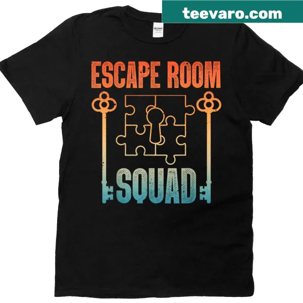 Escape room themed t-shirt with fun graphics
