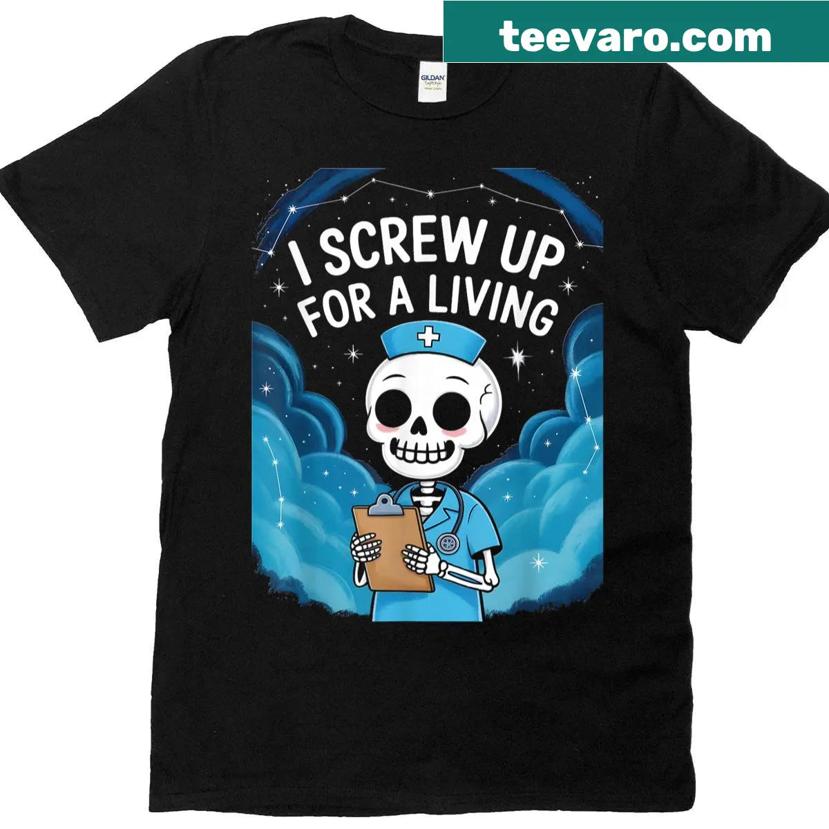 Humorous T-shirt for ortho nurses with a funny phrase — on a men's t-shirt