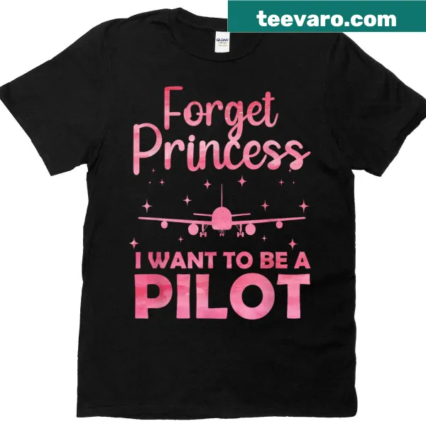 Aviation-themed T-shirt for women featuring a humorous pilot design