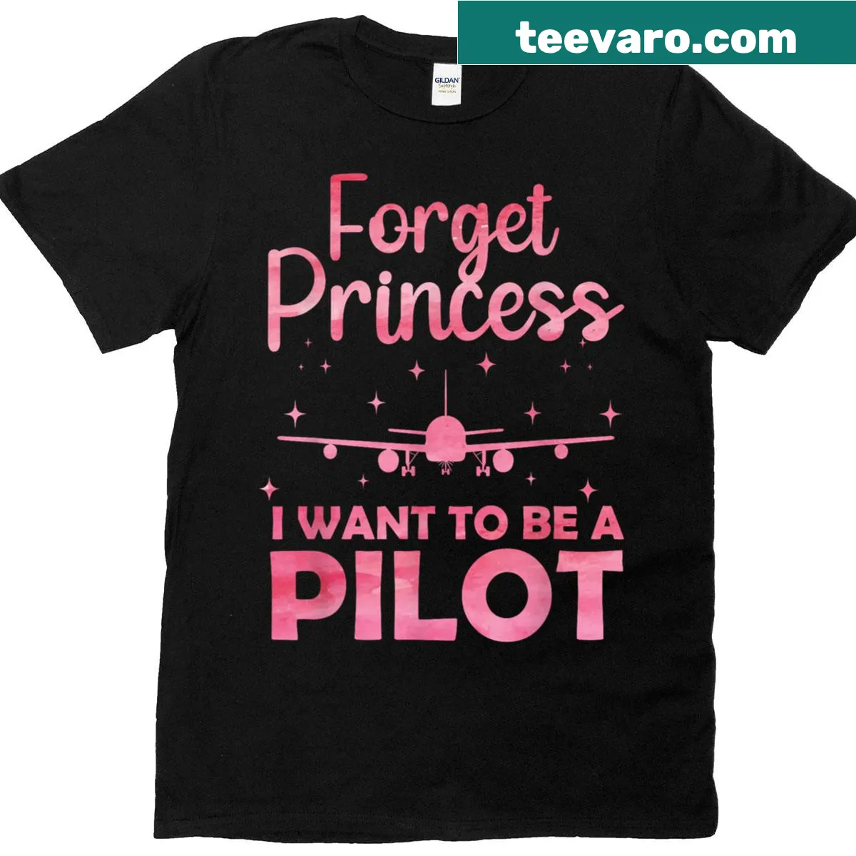 Aviation-themed T-shirt for women featuring a humorous pilot design — on a men's t-shirt